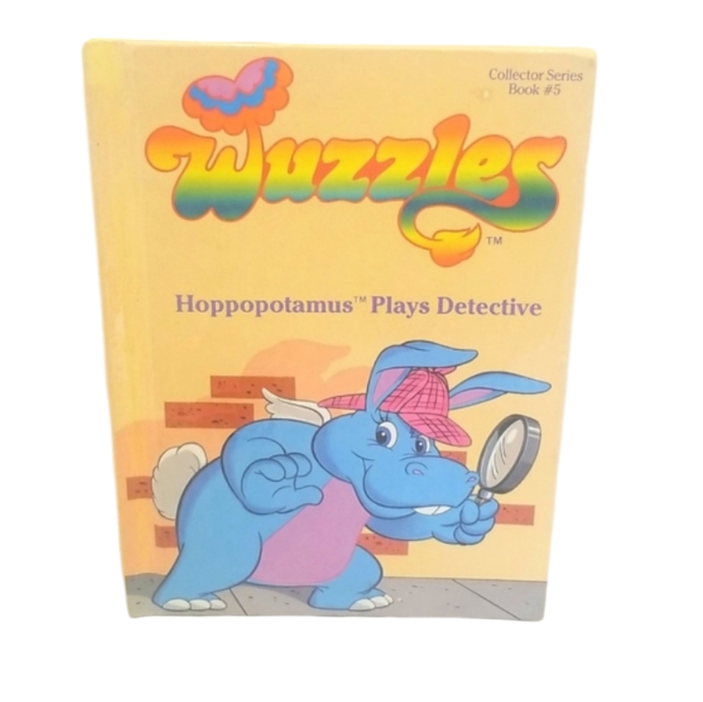 Vtg Wuzzles Hoppopotamus Plays Detective Collector Series Book #5